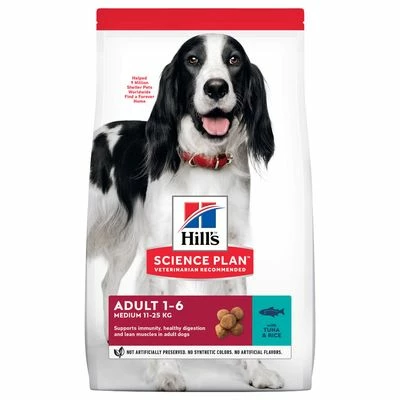 Hill's Science Plan Adult 1-6 Medium Thon, Riz Pour Chien 1 Hill's Science Plan Adult 1-6 Medium Thon, Riz Pour Chien