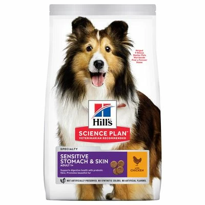 Hill's Science Plan Adult 1+ Sensitive Stomach & Skin Medium Poulet Pour Chien 1 Hill's Science Plan Adult 1+ Sensitive Stomach & Skin Medium Poulet Pour Chien