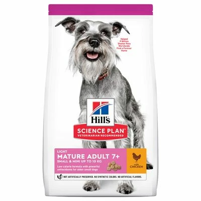 Hill's Science Plan Mature Adult 7+ Small & Mini Light Poulet Pour Chien 1 Hill's Science Plan Mature Adult 7+ Small & Mini Light Poulet Pour Chien
