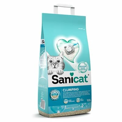 Litière Agglomérante Sanicat Savon De Marseille Pour Chat 2 Litière Agglomérante Sanicat Savon De Marseille Pour Chat - Afbeelding 2