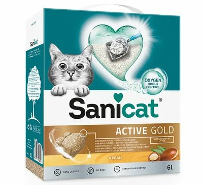 Litière Sanicat Active Gold Pour Chat 1 Litière Sanicat Active Gold Pour Chat
