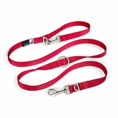 Laisse Réglable En Nylon Curli Rouge Pour Chien 1 Laisse Réglable En Nylon Curli Rouge Pour Chien