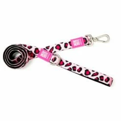 Laisse Courte Max & Molly Leopard Pink Pour Chien