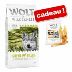 Croquettes Wolf Of Wilderness 12 Kg + Oreilles De Lapin 200 G En Cadeau !