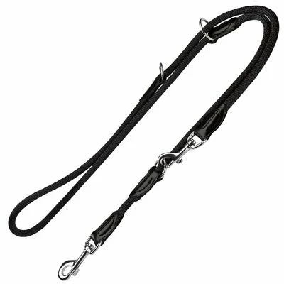 Lot Hunter Freestyle : Collier + Laisse Pour Chien, Noir 3 Lot Hunter Freestyle : Collier + Laisse Pour Chien, Noir - Afbeelding 3