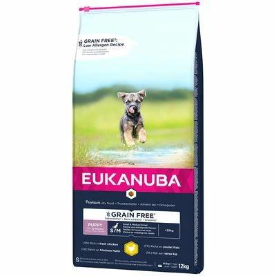 Eukanuba Grain Free Puppy Small / Medium Breed Poulet Pour Chiot 2 Eukanuba Grain Free Puppy Small / Medium Breed Poulet Pour Chiot - Afbeelding 2