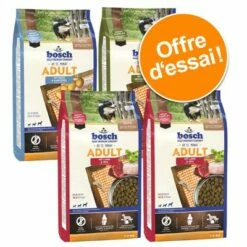 Lot Mixte Bosch Adult 4 X 1 Kg Pour Chien