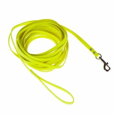 Longe Pour Chien Heim En BioThane®, Jaune Fluo 2 Longe Pour Chien Heim En BioThane®, Jaune Fluo - Afbeelding 2