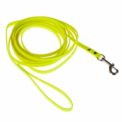 Longe Pour Chien Heim En BioThane®, Jaune Fluo 1 Longe Pour Chien Heim En BioThane®, Jaune Fluo