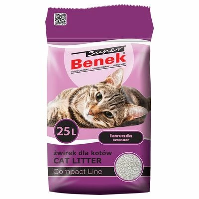 Litière Super Benek Compact Lavande Pour Chat 2 Litière Super Benek Compact Lavande Pour Chat - Afbeelding 2