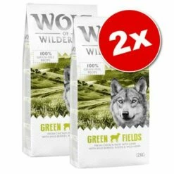 Lot Wolf Of Wilderness 2 X 12 Kg Pour Chien