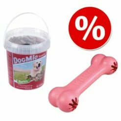 Lot : Os Puppy KONG + Friandises DogMio Barkis 500 G
