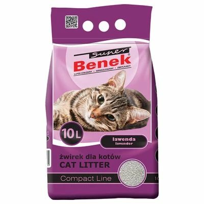 Litière Super Benek Compact Lavande Pour Chat 1 Litière Super Benek Compact Lavande Pour Chat