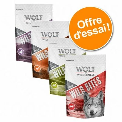 Lot Mixte Wolf Of Wilderness Bouchées 720 G Pour Chien 1 Lot Mixte Wolf Of Wilderness Bouchées 720 G Pour Chien