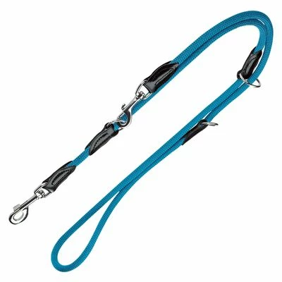 Laisse Réglable Hunter Freestyle, Bleu Pétrole Pour Chien 1 Laisse Réglable Hunter Freestyle, Bleu Pétrole Pour Chien