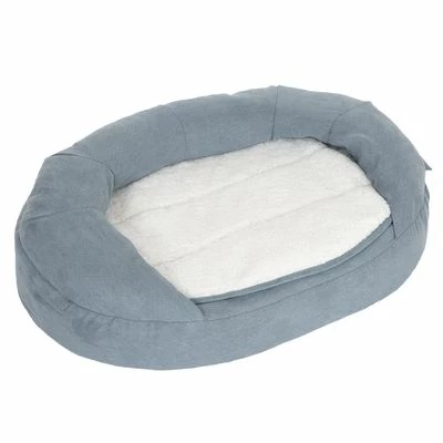Panier Memory Ovale, Gris Pour Chien 1 Panier Memory Ovale, Gris Pour Chien