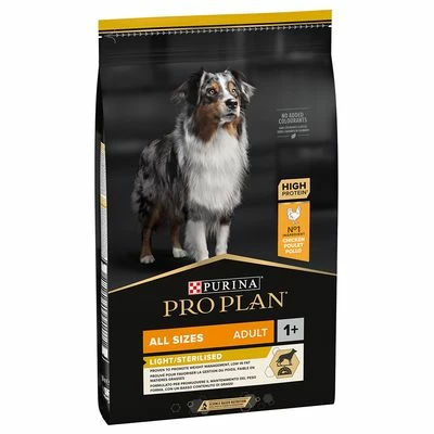 PURINA PRO PLAN All Sizes Adult Light/Sterilised Pour Chien 2 PURINA PRO PLAN All Sizes Adult Light/Sterilised Pour Chien - Afbeelding 2