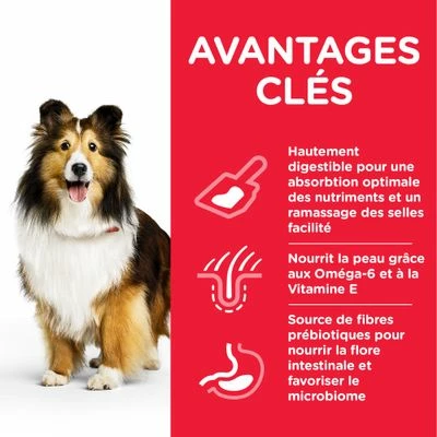 Hill's Science Plan Adult 1+ Sensitive Stomach & Skin Medium Poulet Pour Chien 3 Hill's Science Plan Adult 1+ Sensitive Stomach & Skin Medium Poulet Pour Chien - Afbeelding 3