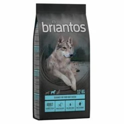 Croquettes Briantos 12 / 14 Kg Pour Chien + Barkoo Dental Snacks Medium 180 G En Cadeau ! 16 Croquettes Briantos 12 / 14 Kg Pour Chien + Barkoo Dental Snacks Medium 180 G En Cadeau ! -Aanbiedingen Zooplus Winkel briantos hund adult salmon 12kg 1000x1000 1 1