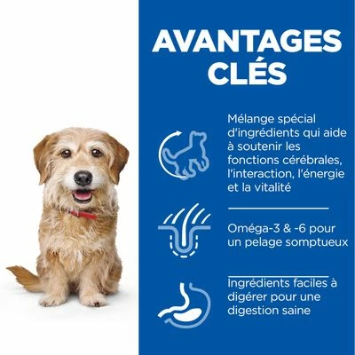 Hill's Science Plan Mature Adult 7+ Senior Vitality Small & Mini Au Poulet 4 Hill's Science Plan Mature Adult 7+ Senior Vitality Small & Mini Au Poulet - Afbeelding 4