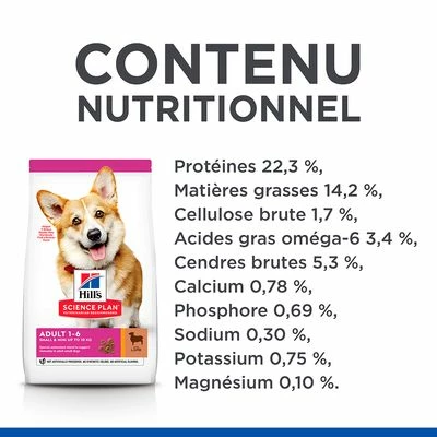 Hill's Science Plan Adult 1-6 Small & Mini Agneau, Riz Pour Chien - Afbeelding 5