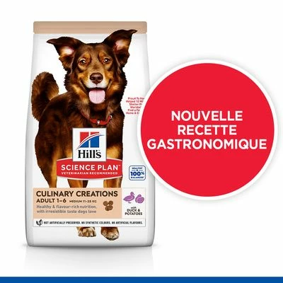 Hill's Science Plan Adult Culinary Creations Medium Canard, Pommes De Terre Pour Chien - Afbeelding 10