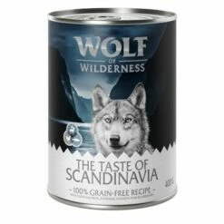 Lot Mixte Wolf Of Wilderness Pour Chien -Aanbiedingen Zooplus Winkel wow tasteof scandinavia 400g 1000x1000 7